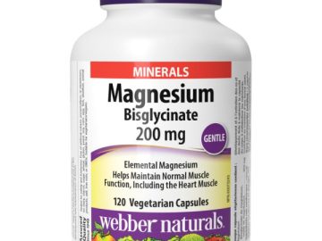 Magnesium Bisglycinate-200mg-(120)-Webber Naturals