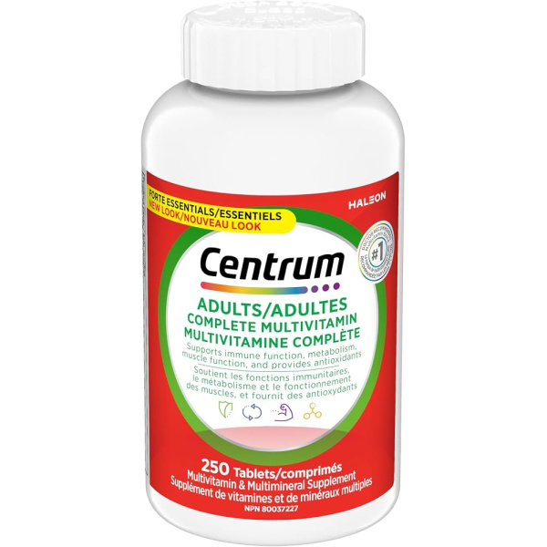 Centrum - Adult Complete Mulitvitamins - (250) Centrum - Adult Complete Mulitvitamins - (250) - تصویر 1