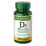 D3 - 125mg(5000iu) - IMMUNE HEALTH - (150) - Nature's Bounty
