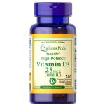 Puritan's Pride - Vitamin D3 25mcg (1000 IU) - (200)