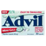 Advil Mini Gels Capsules - Ibuprofen Capsules - (30)