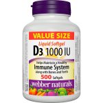 Vitamin D3 1000IU Value Size - (500) - Webber Naturals